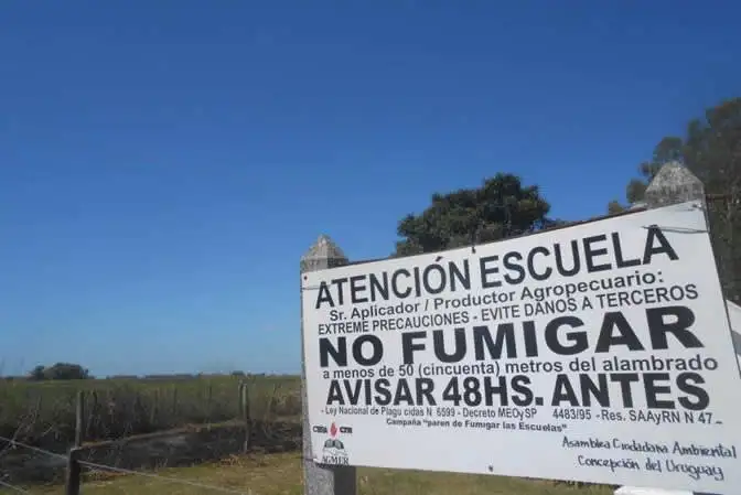 Comienza el juicio por la escuela fumigada en Santa Anita