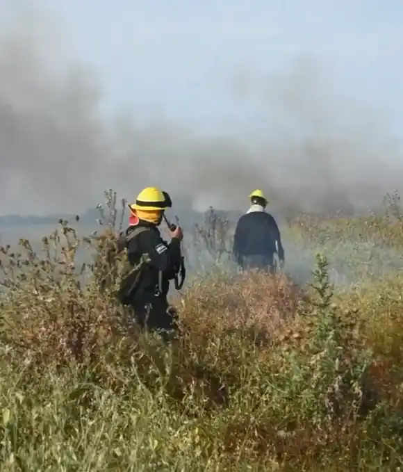 Extinguieron dos focos de incendios en Punta Lara y Tornquist: "Desde la Provincia no miramos al costado”, dijo Vilar