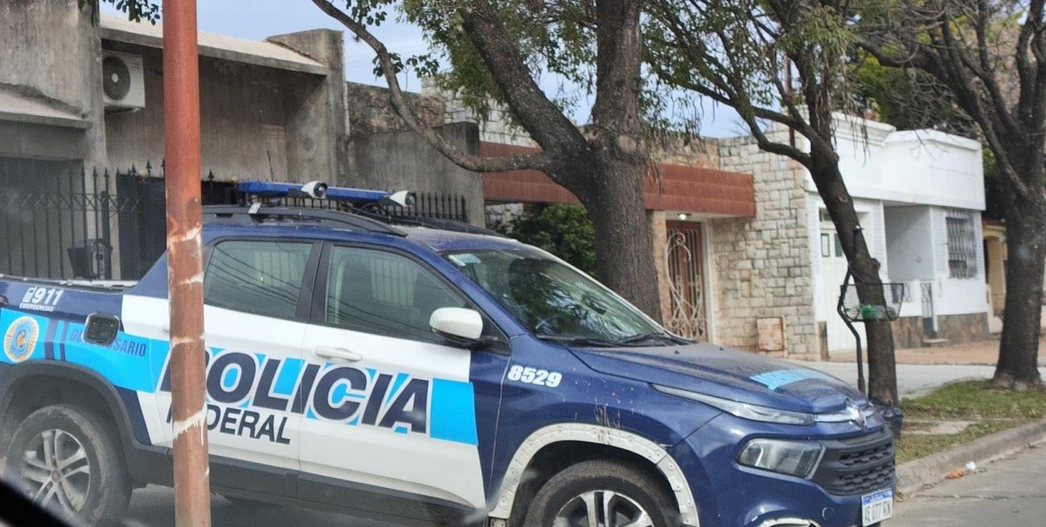 Gran despliegue de la Policía Federal en las calles de Casilda