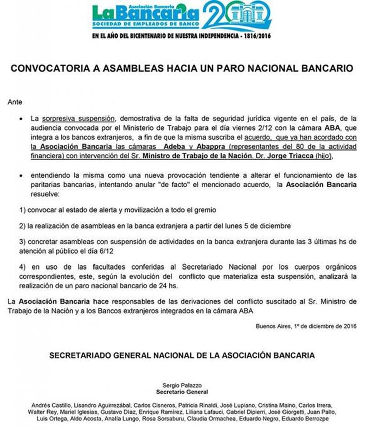 Semana más corta y con amenaza de paro y asamblea en los bancos