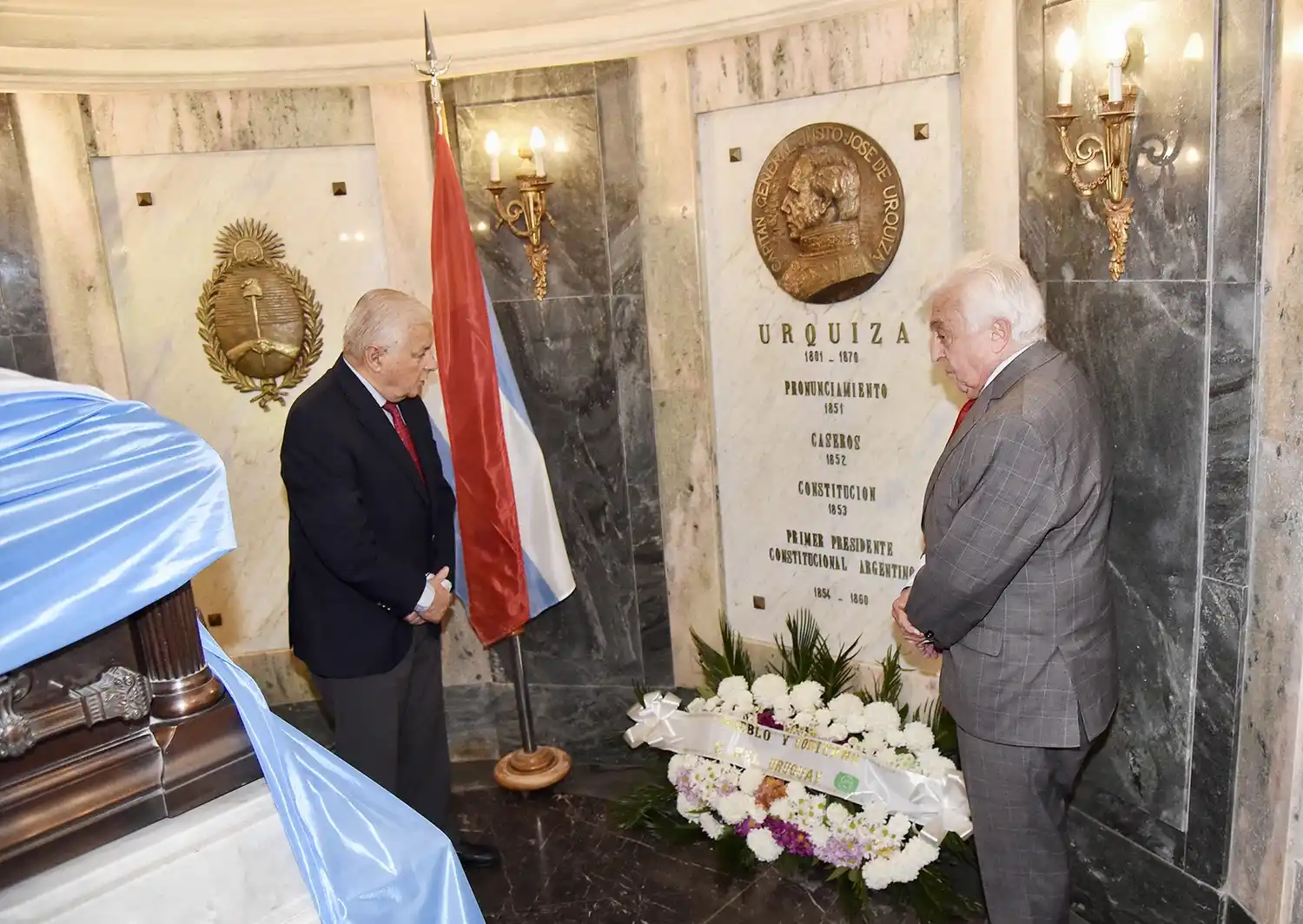 Concepción del Uruguay recordó a Urquiza a 156 años de su fallecimiento con un emotivo acto institucional