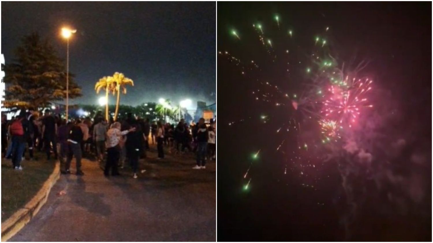 En Campana no durmió nadie: fuegos artificiales, cánticos y humo violeta en Ruta 6 por el aniversario de Villa Dálmine