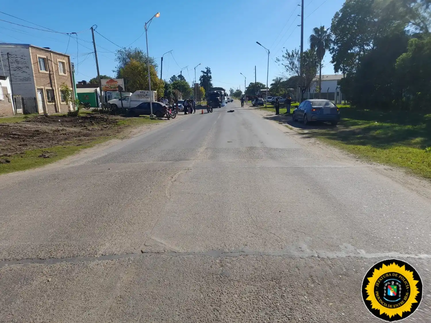 Grave accidente de motocicleta: un hombre sufrió fractura de cráneo y fue derivado a Concordia