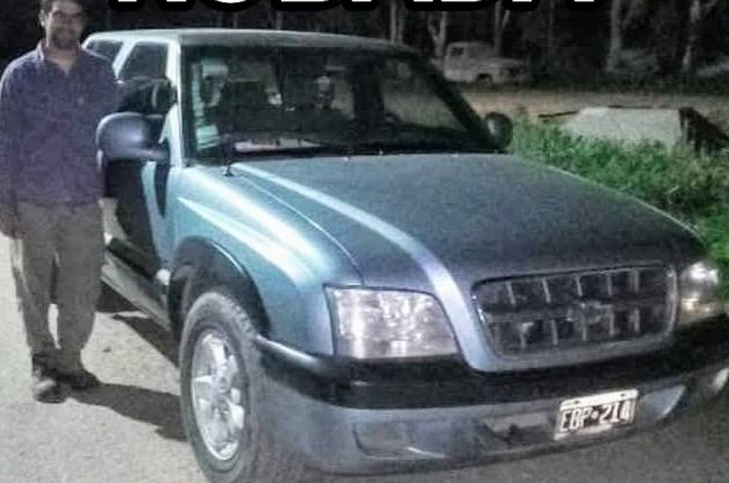 Anoche robaron una camioneta Chevrolet