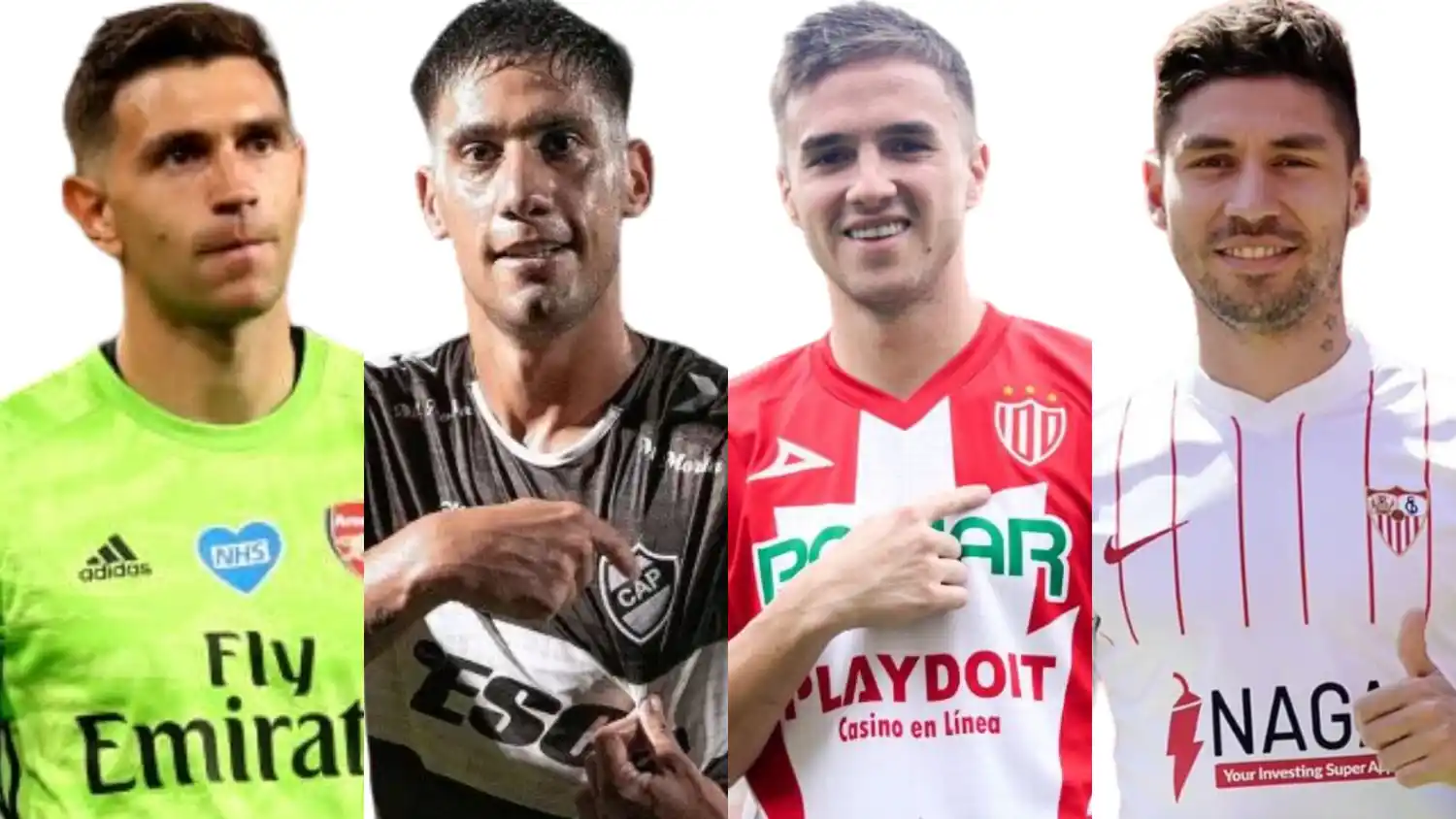 Dibu Martínez, Leonel Picco, Agustín Palavecino y Gonzalo Montiel, algunos de los bonaerenses destacados.