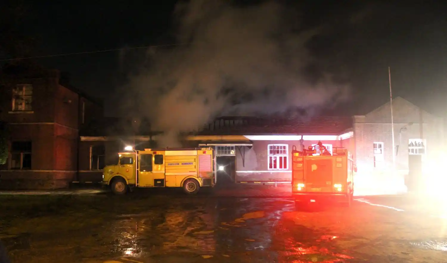 Golpe final. Significó para la estación de trenes de Quequén el incendio del 29 de julio de 2018
