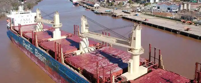 En 18 meses los puertos  entrerrianos suman 29 buques con exportaciones al mundo