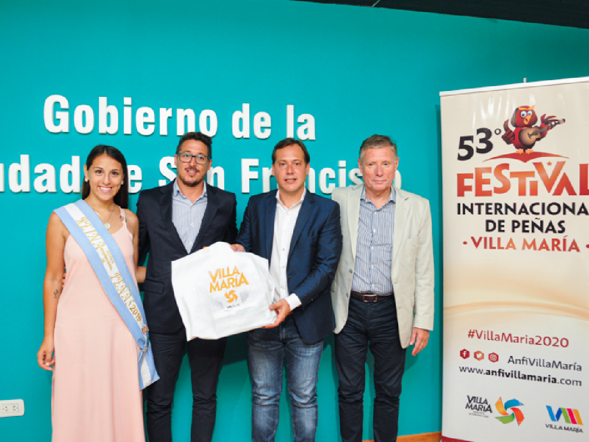 Presentaron en San Francisco el Festival Internacional de Peñas de Villa María