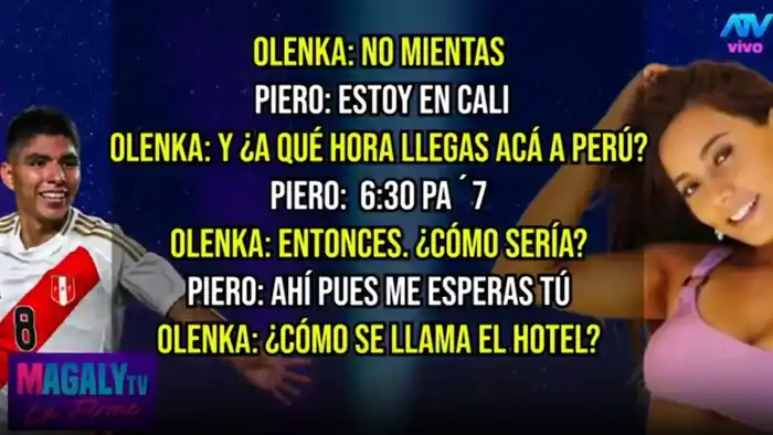 Los chats que habrían intercambiado para arreglar su encuentro