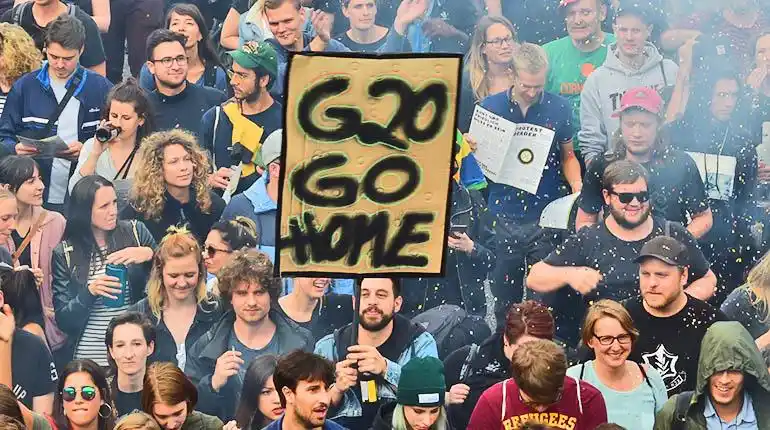Comienzan las protestas antiglobalización contra el G20