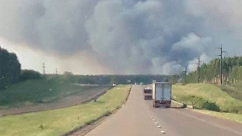 Incendio cerca del parque �SEl Palmar⬝: ya se quemaron más de mil hectáreas