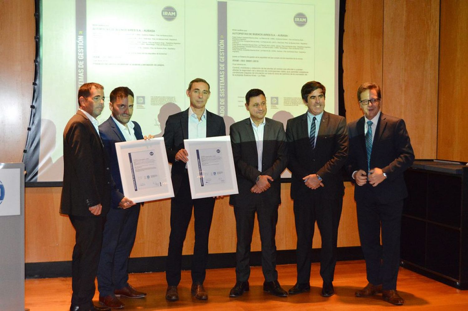AUBASA certificó con calidad IRAM su trabajo