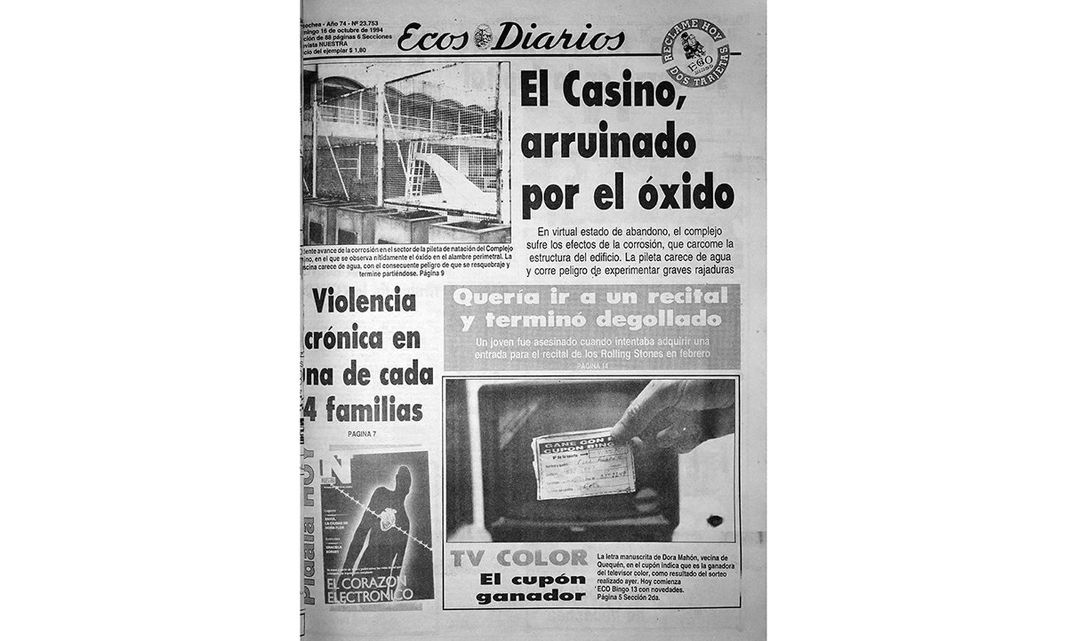 Domingo 16 de octubre de 1994