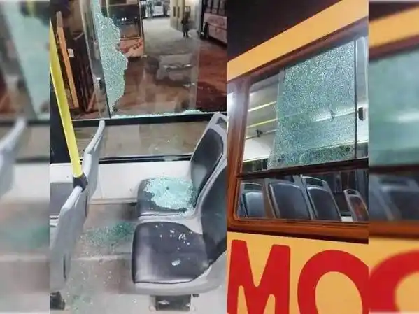 Apedrearon tres colectivos de 
Fermoza en ataques consecutivos