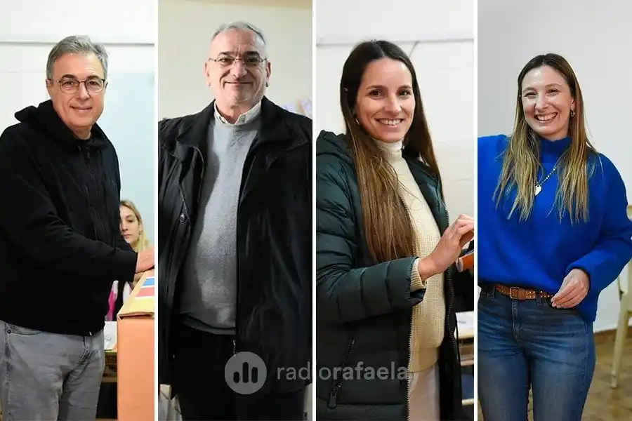 Castellano, Calvo, Caruso y Chivarello votaron en la Escuela Misericordia: ¿qué dijeron?