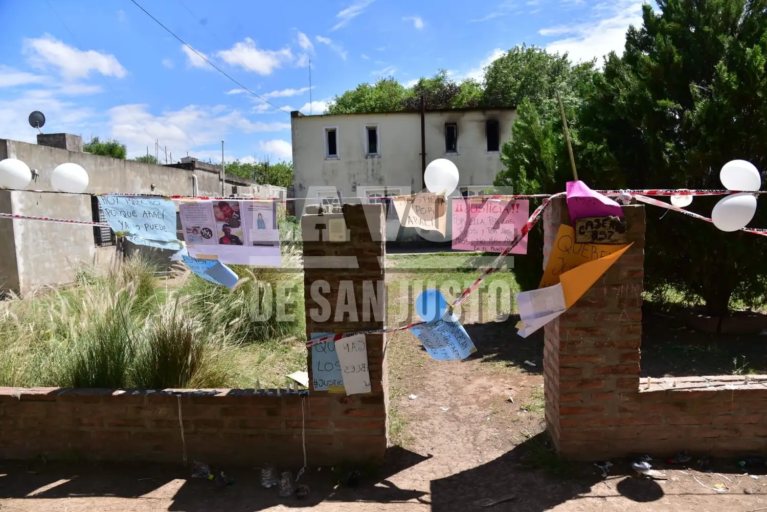 La vivienda donde ocurrió el espanto.
