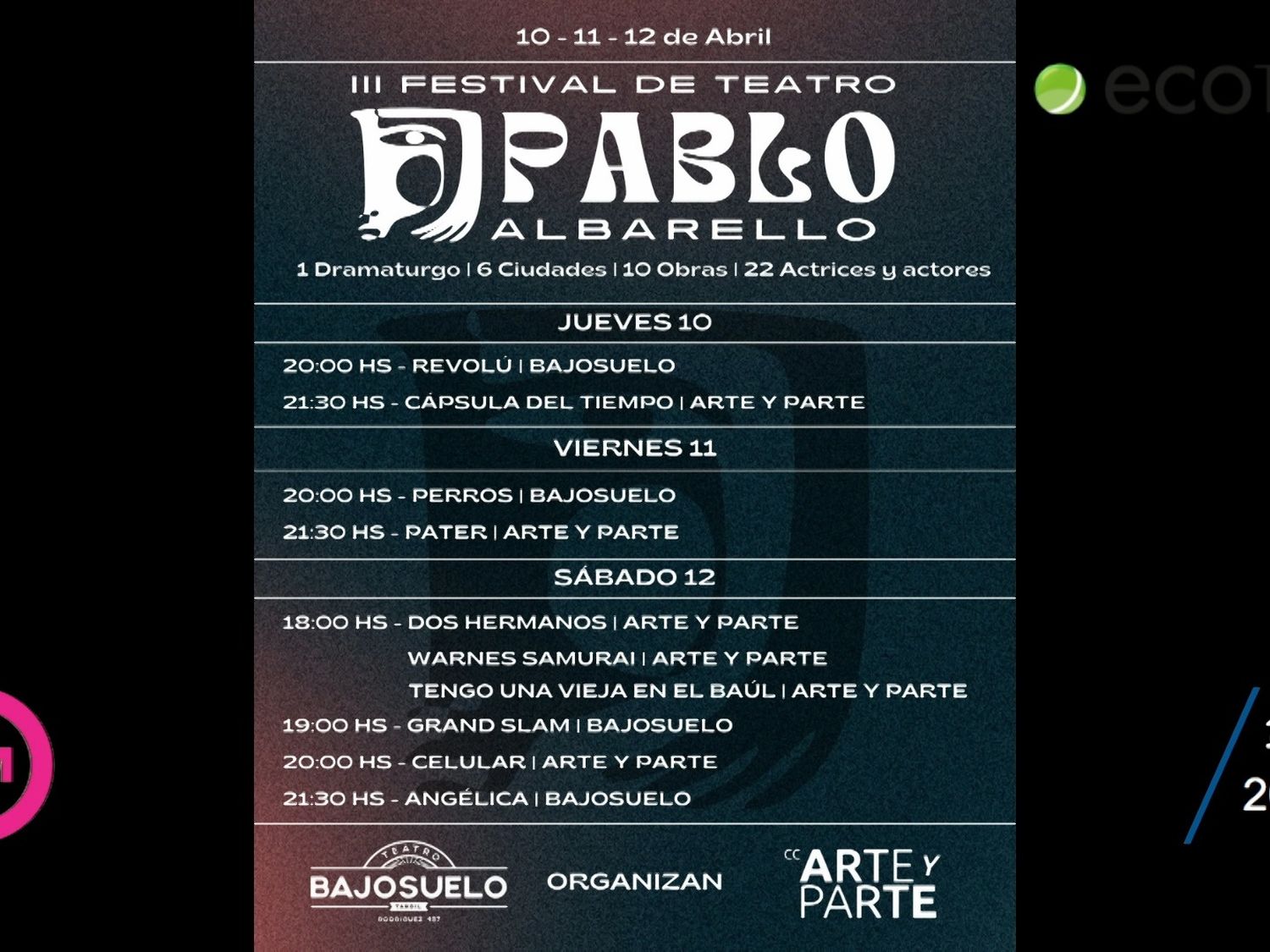 Tandil, sede nacional del Tercer del Festival de Teatro