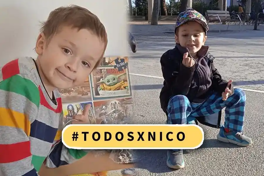 #TodosXNico: Una familia santafesina necesita ayuda para continuar con el tratamiento de Nico en Barcelona