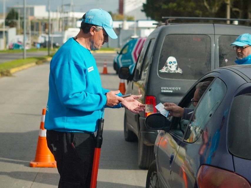 El operativo fue llevado a cabo por  agentes del área de Fiscalización de Tránsito del Ministerio de Transporte de la Provincia.