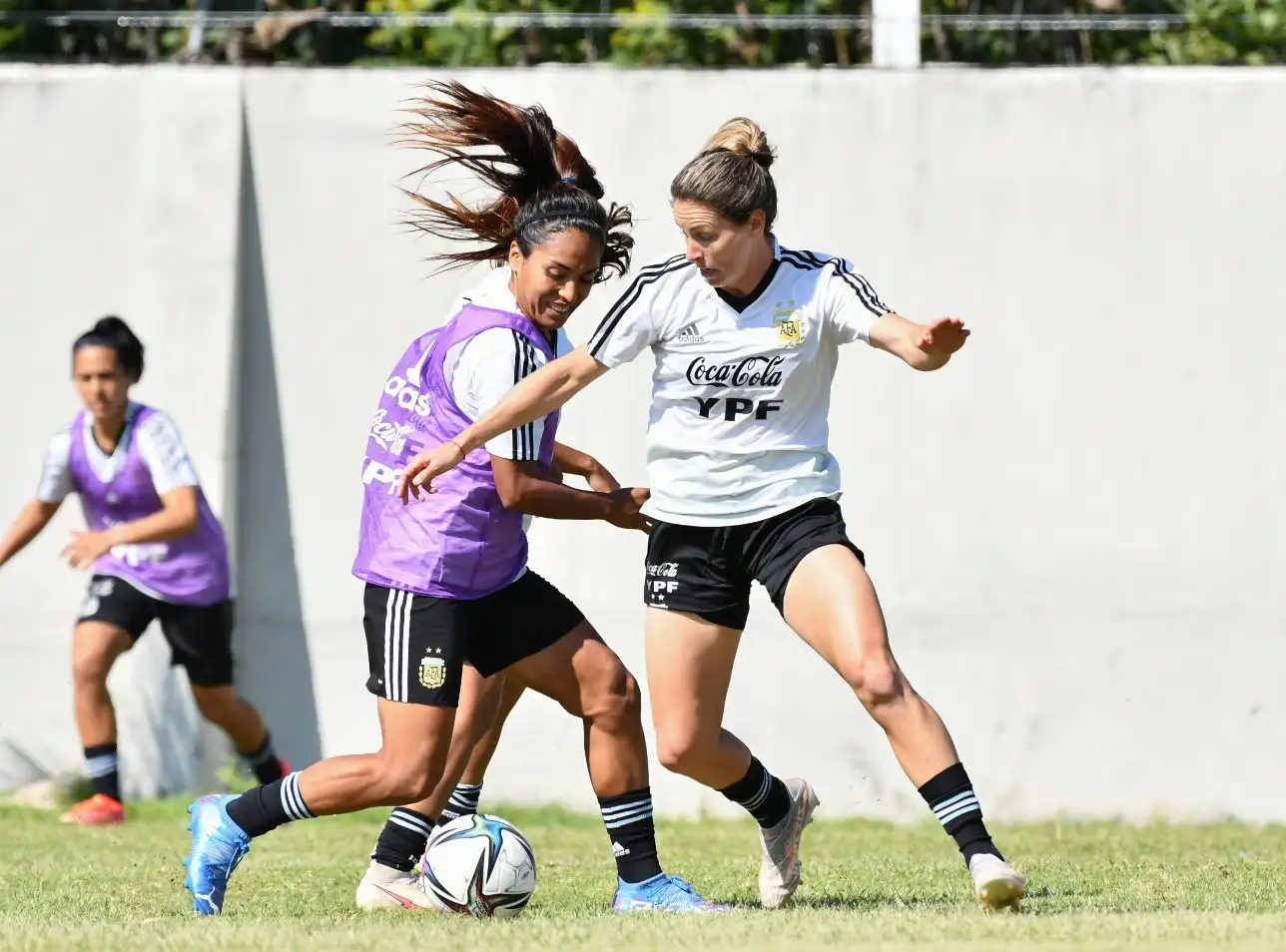 Huber, en un entrenamiento en México.