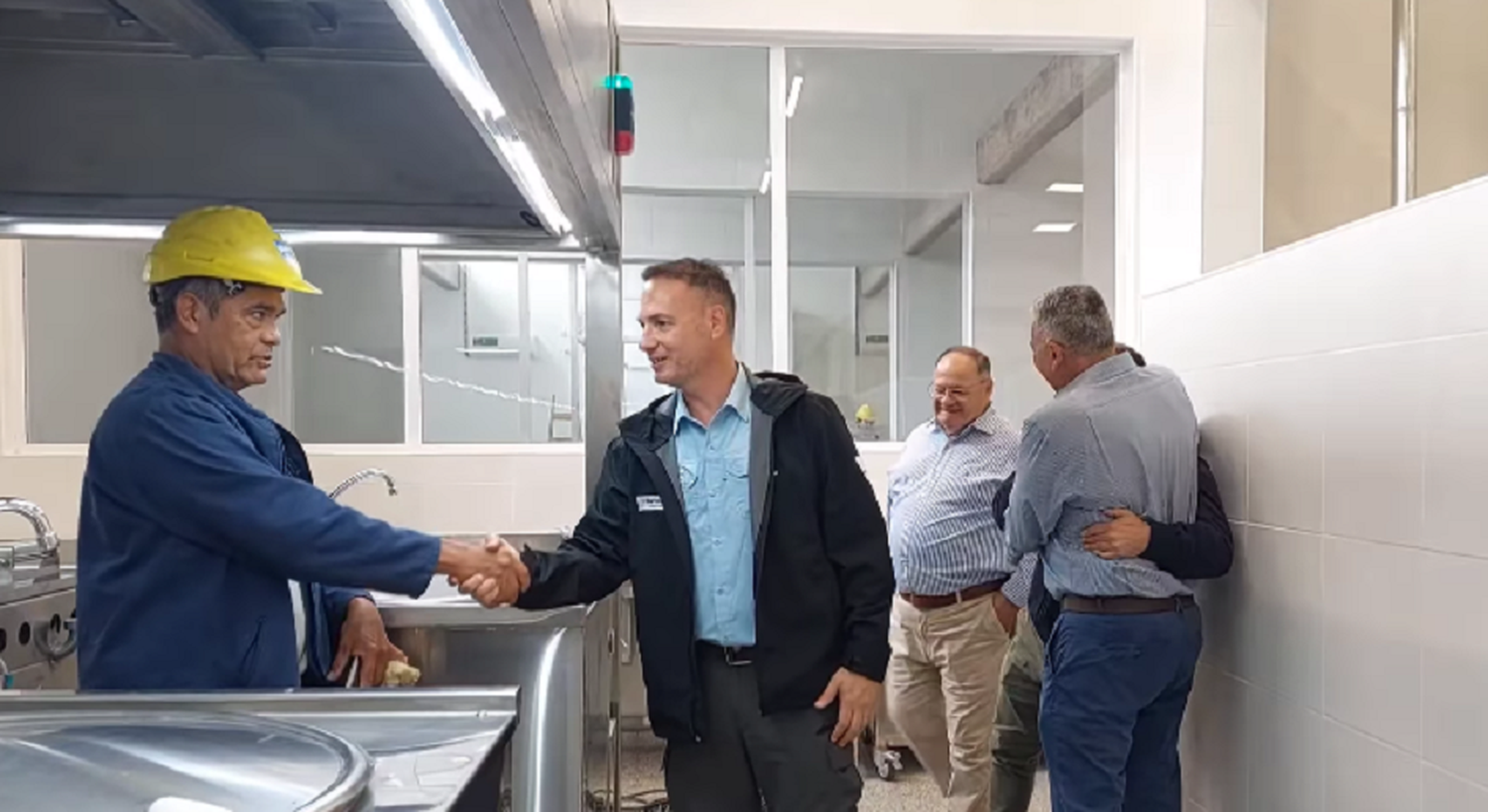 El ministro Enrico recorrió la obra en su reciente visita al norte.