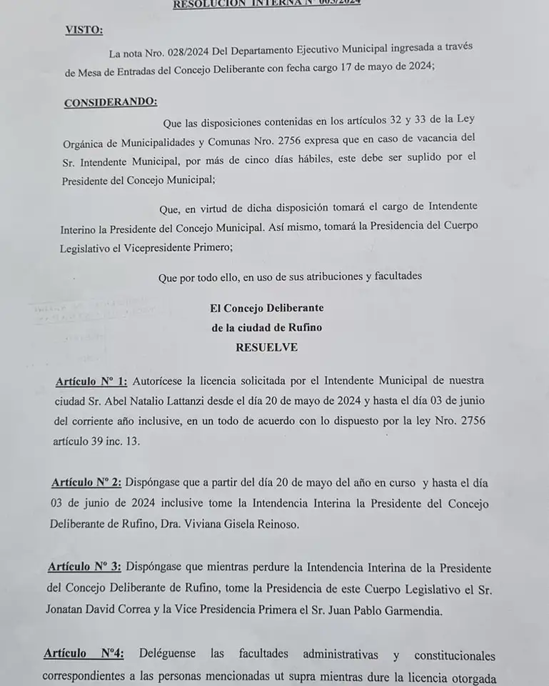 Licencia Lattanzi