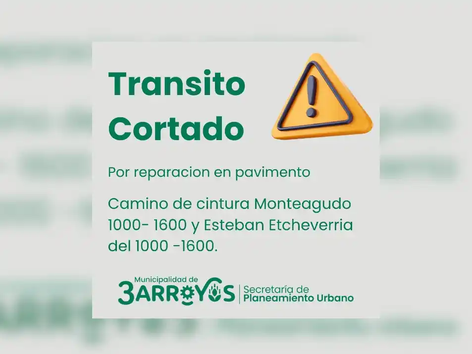 Atención vecinos: tránsito reducido