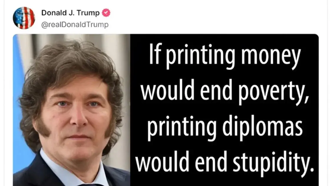 El mensaje de Donald Trump en medio de la polémica en Argentina con la cripto $LIBRA