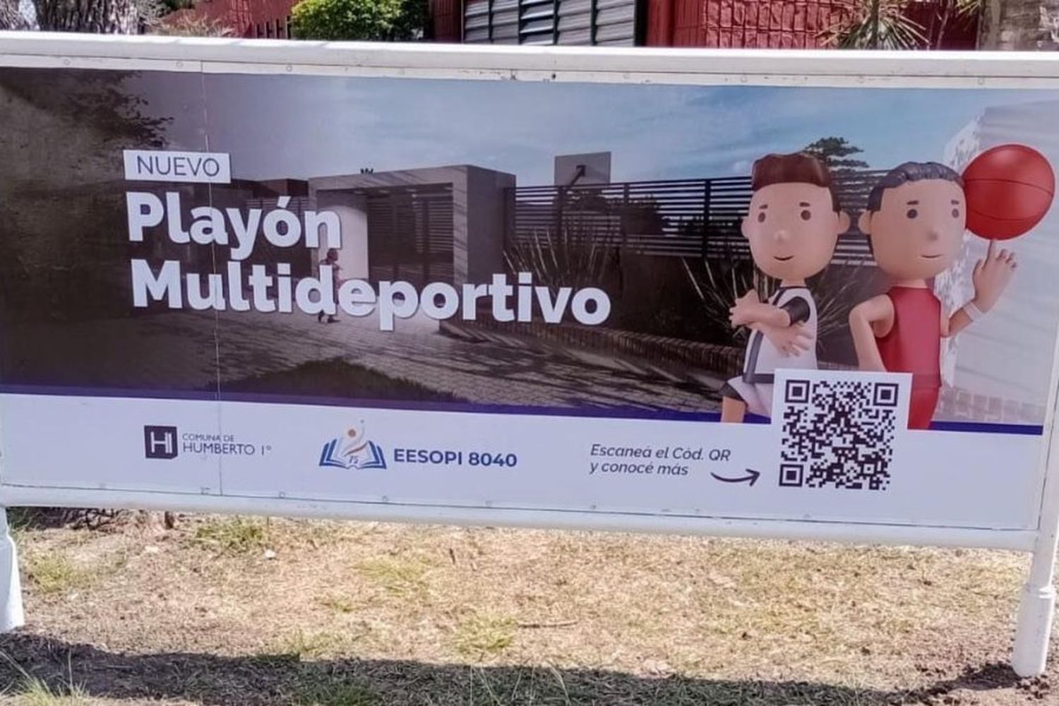 Comienza la Obra del Playón Miltideportivo de la EESOPI N° 8040