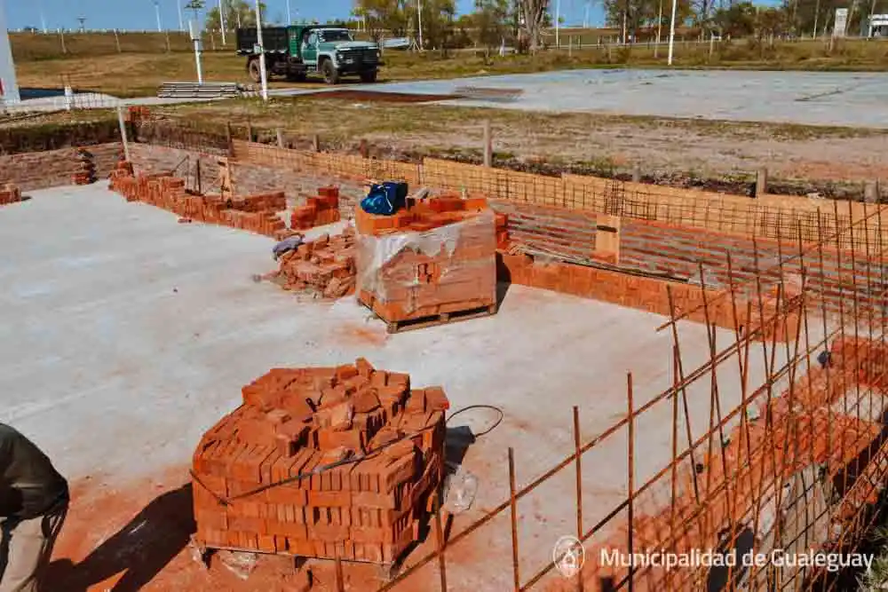 Pileta de natación de AIPRODIS: avanzan las obras