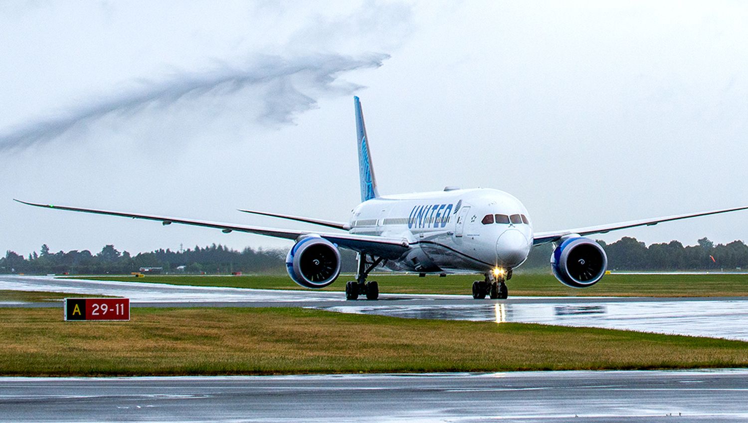 United began flights to Christchurch, New Zealand