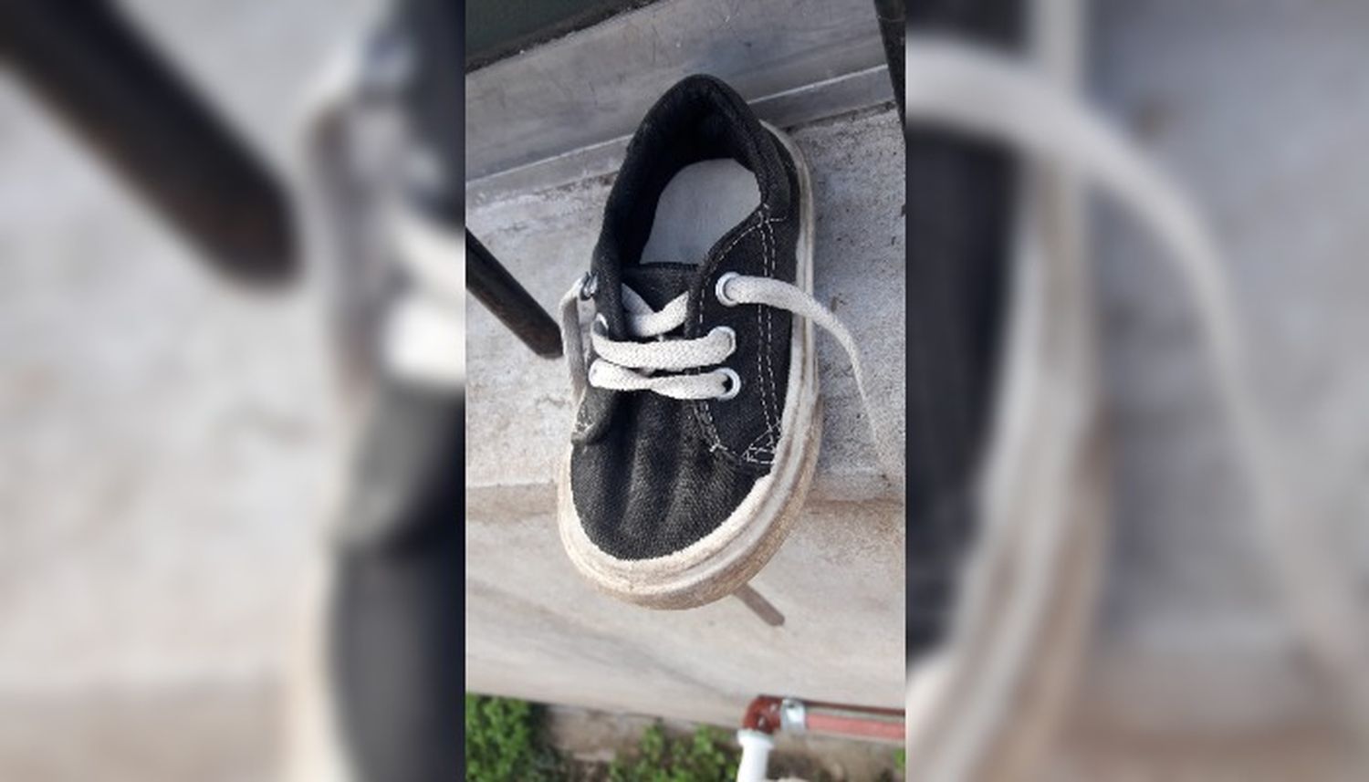Zapatilla de bebé encontrada