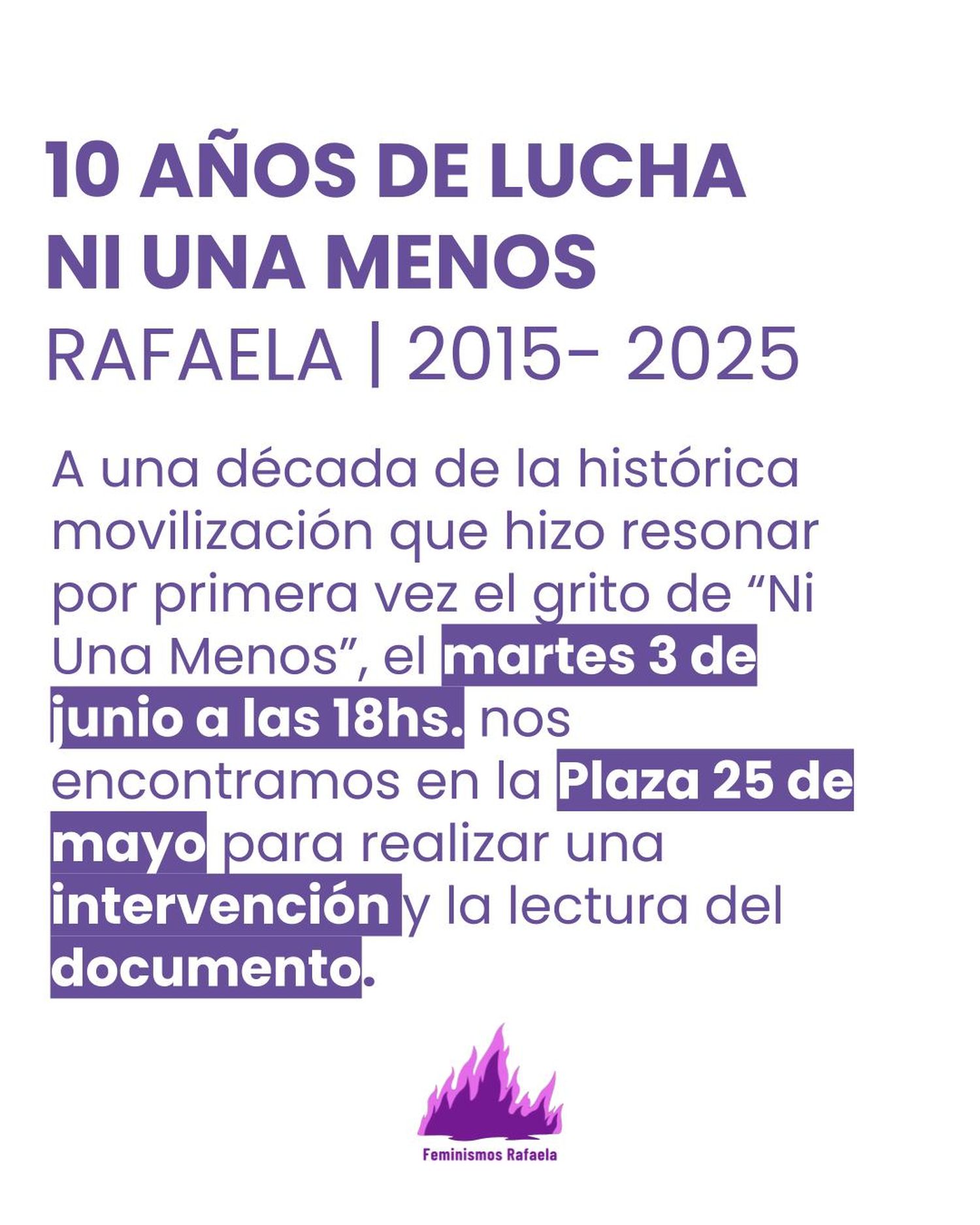 ni una menos rafaela