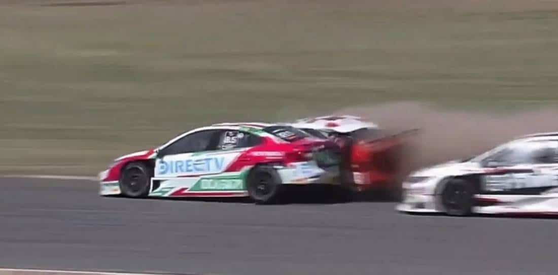 Emiliano Stang se quedó sin frenos y protagonizó un fortísimo accidente en el TC2000 Series