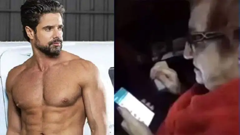 El video viral de una abuela que quiere ver las fotos de Luciano Castro sin ropa