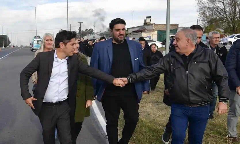 Kicillof inauguró la obra de repavimentación de la Ruta Provincial N° 31
