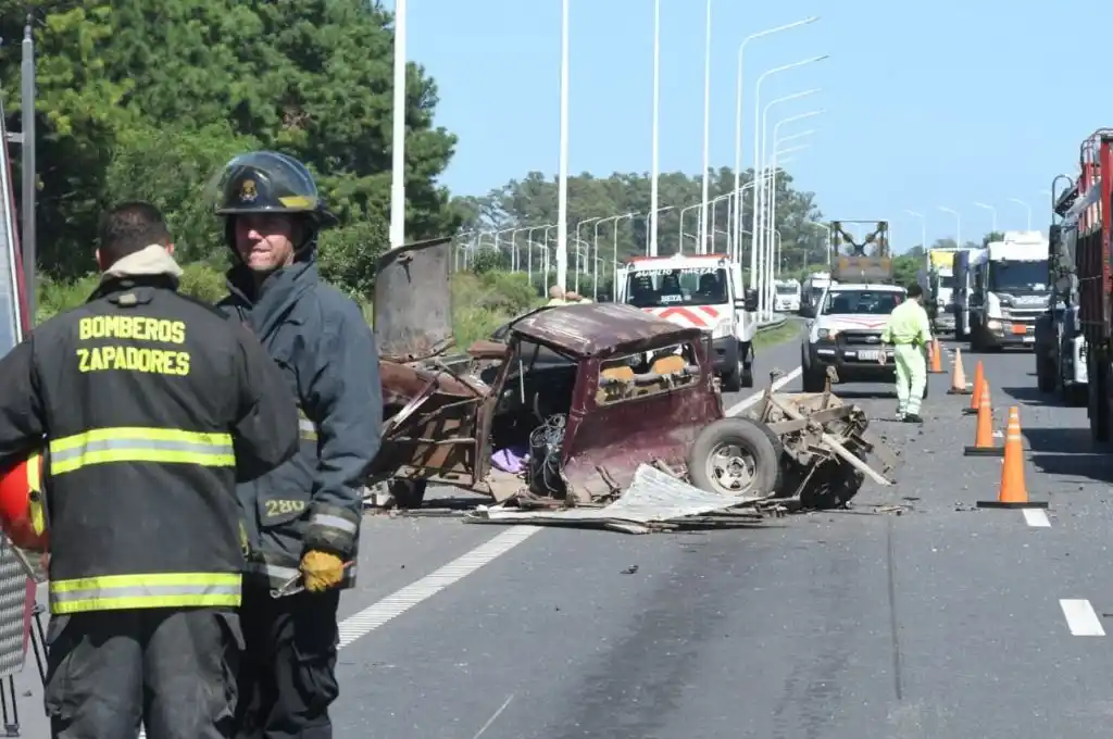 Choque en cadena en autopista Santa Fe-Rosario