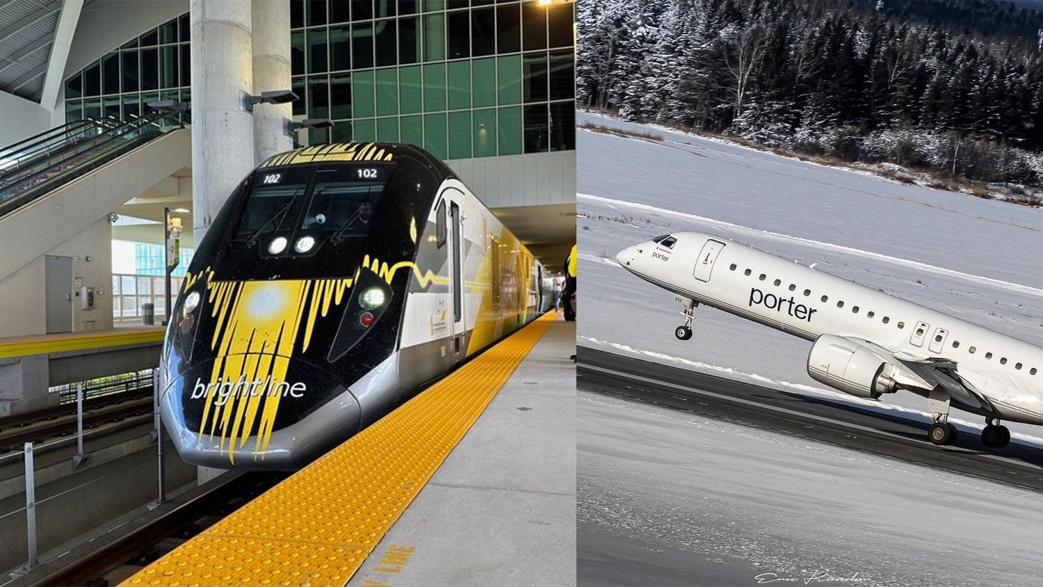 Asociación entre Brightline y Porter Airlines