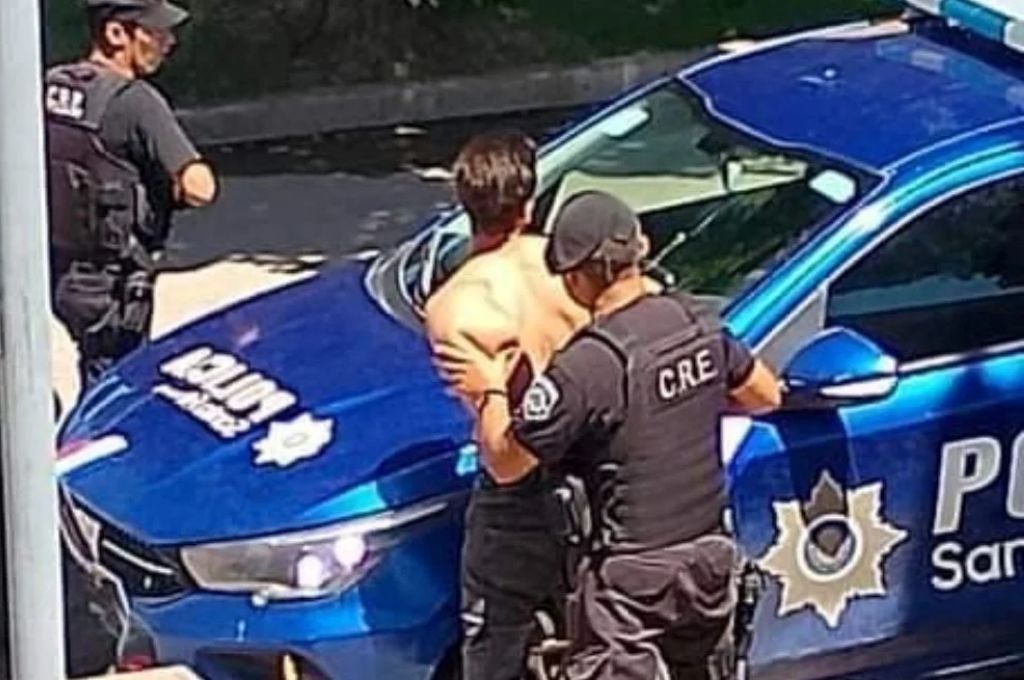 El momento de la detención