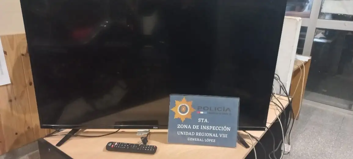 Venado Tuerto: arrestaron a una mujer y recuperaron un televisor robado