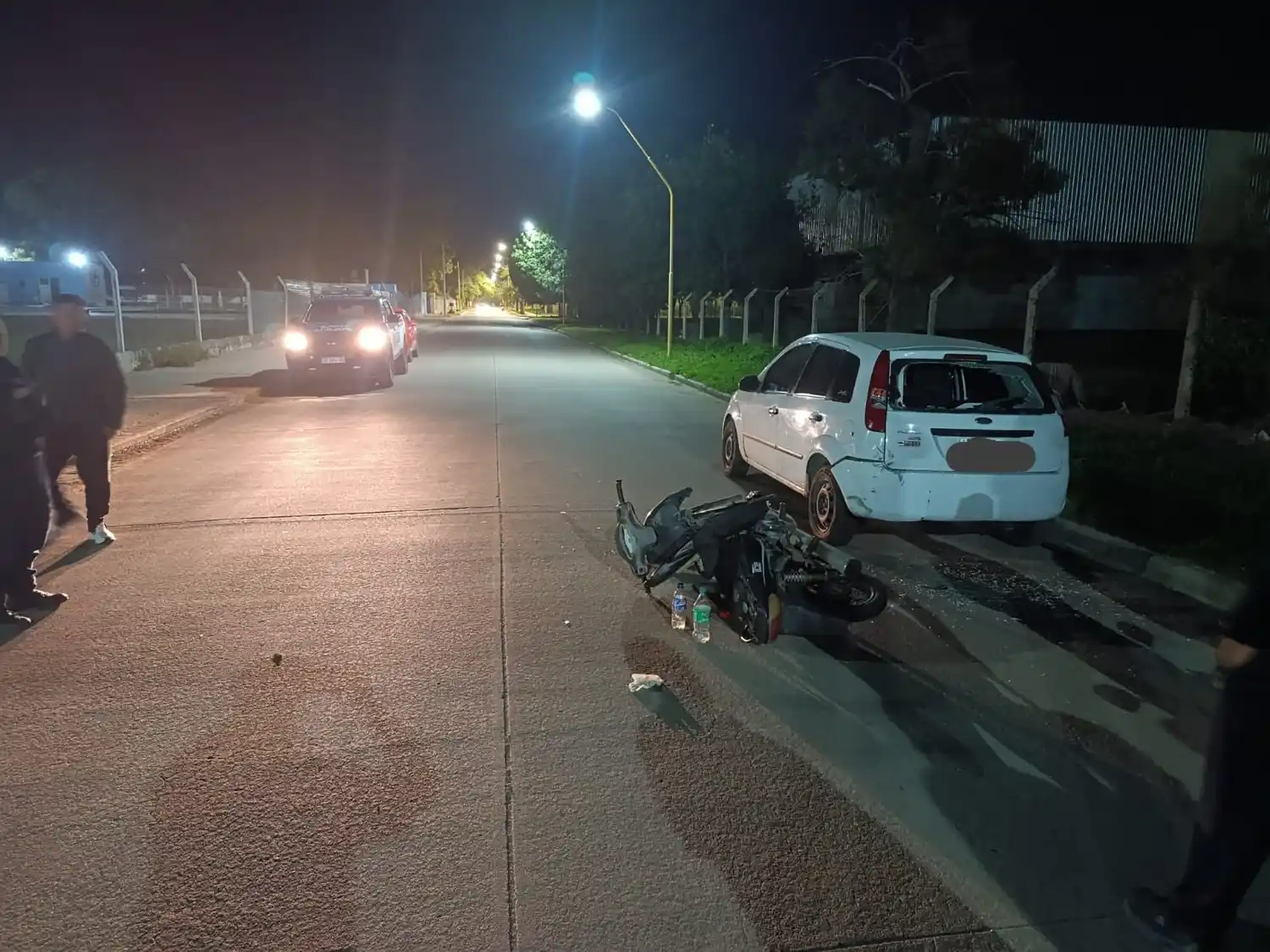 Accidente moto barrio hospital