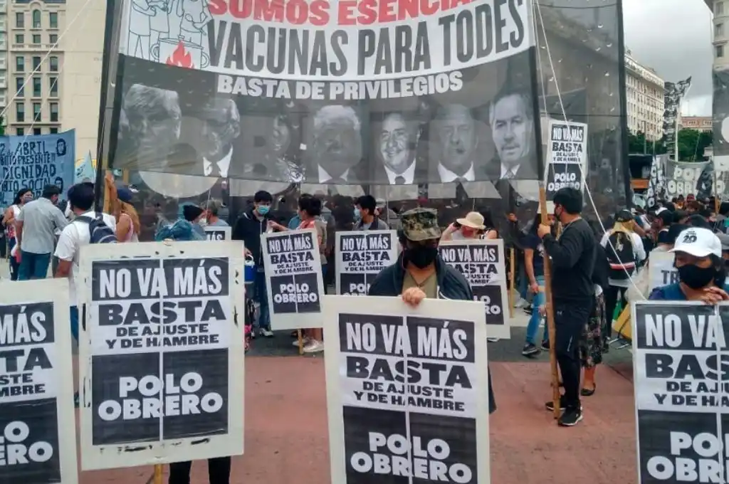 Organizaciones sociales reclamar salario de emergencia y “tierra para vivir”