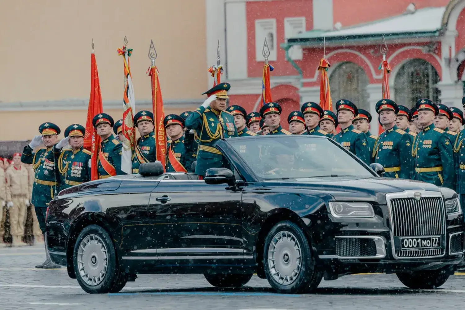 Sergei K. Shoigu at the Victory Day military parade in Moscow this month