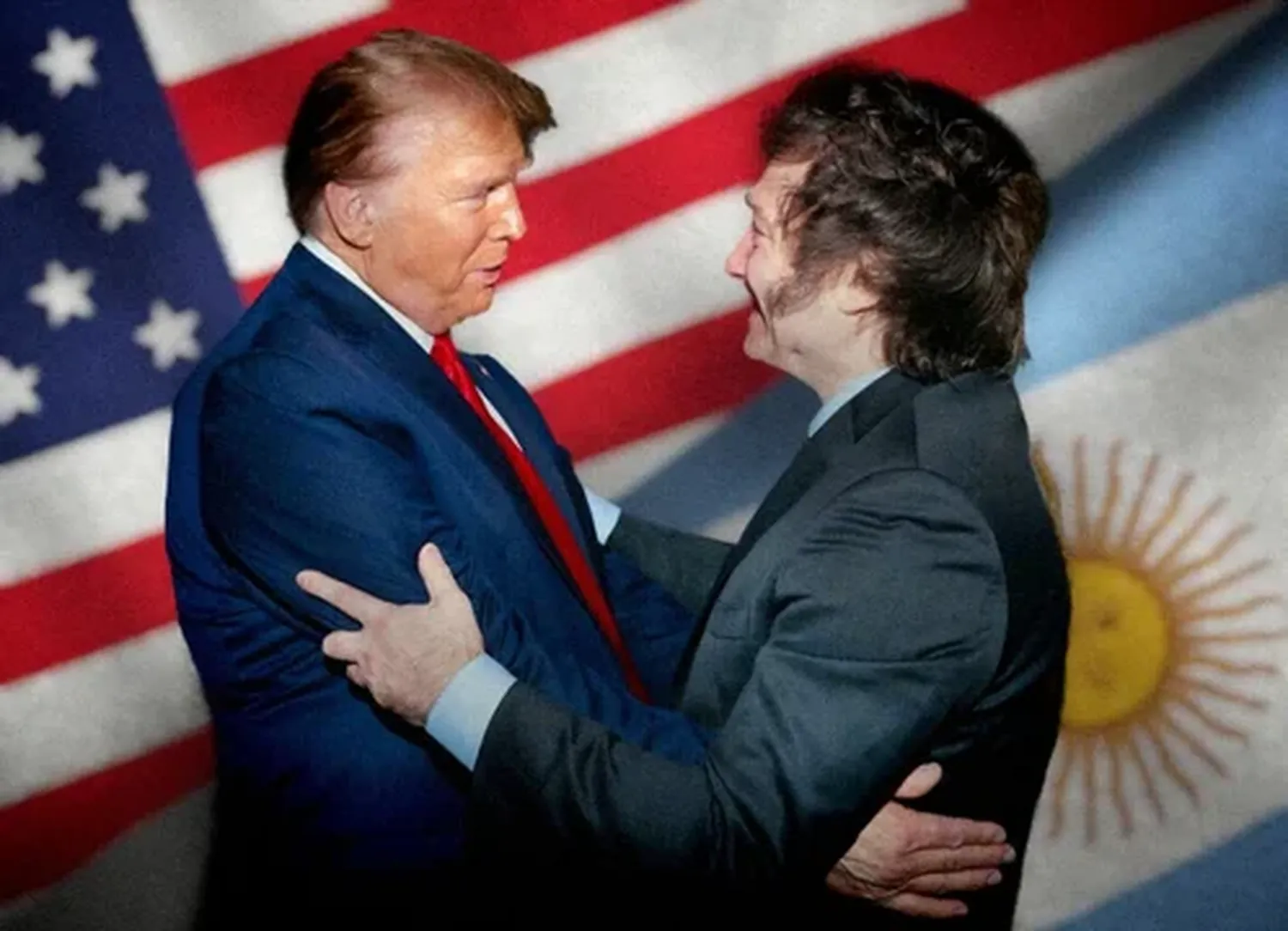 Javier Milei felicitó a Donald Trump.