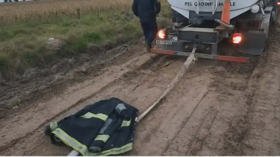 Volvieron a cortar la Ruta 85: dos camiones se encajaron en menos de 24 horas