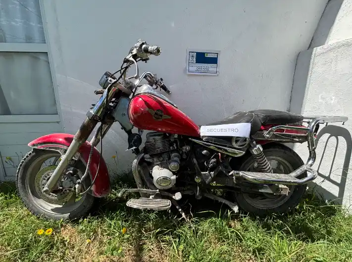 Secuestro de moto en Orense