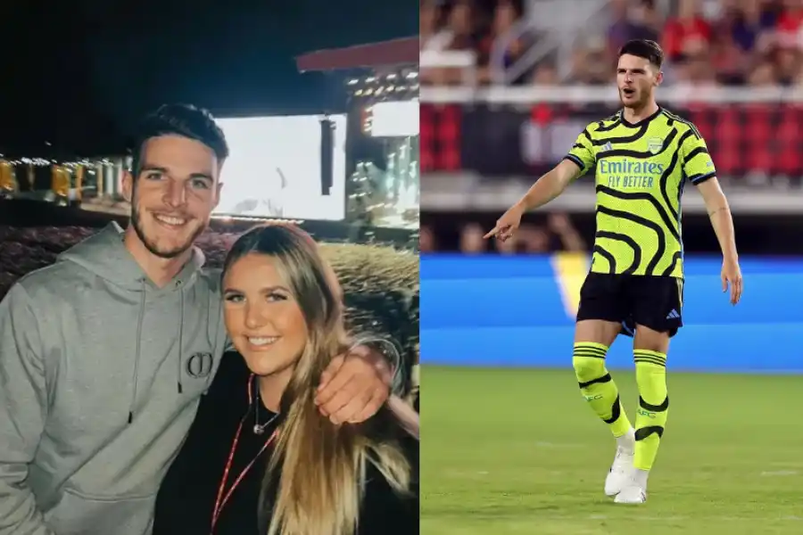 Declan Rice defiende a su pareja tras críticas por su aspecto físico