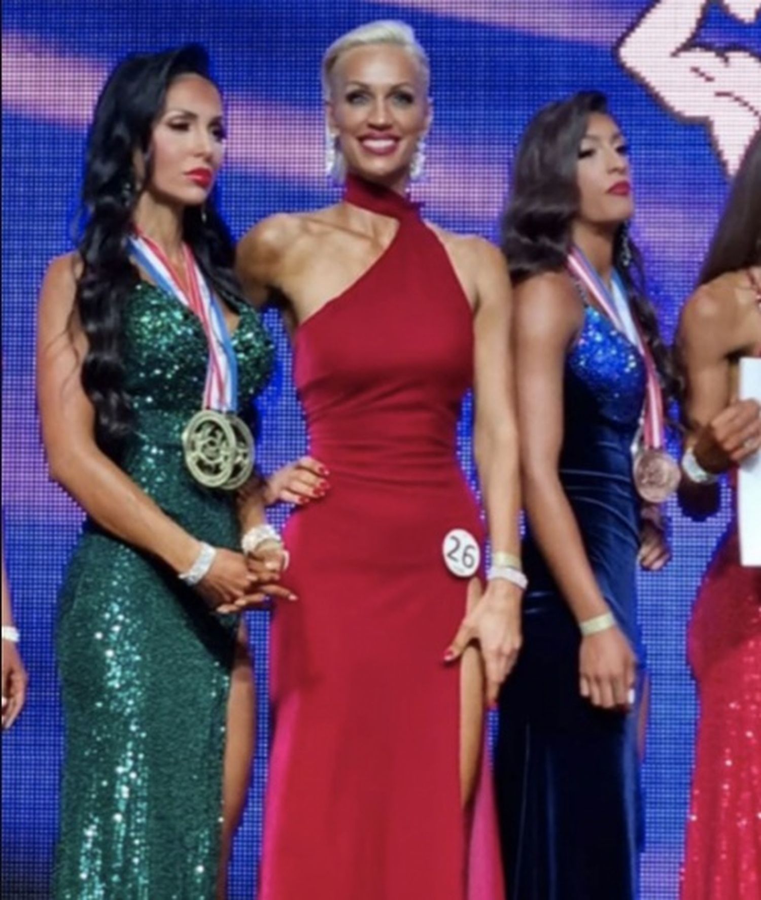 Famosísima modelo compartió las fotos de su debut en un concurso de fisicoculturismo