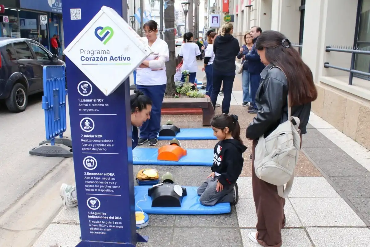 Conmemoraron el Día Mundial del Corazón con acciones de prevención en el centro de la ciudad