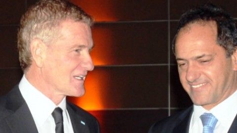 Scioli y otro guiño a De Narváez: "Es la oposición constructiva"